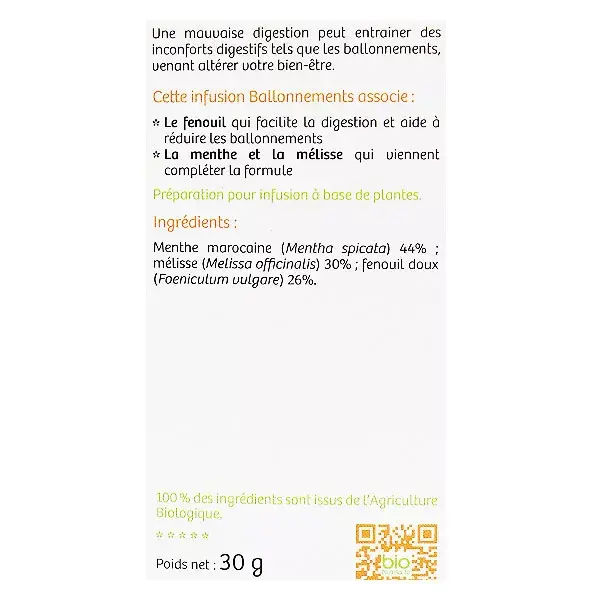 Vitavea BioNutrisanté - Infusão para Alívio do Inchaço - Sabor Menta - Orgânico - 20 sachês