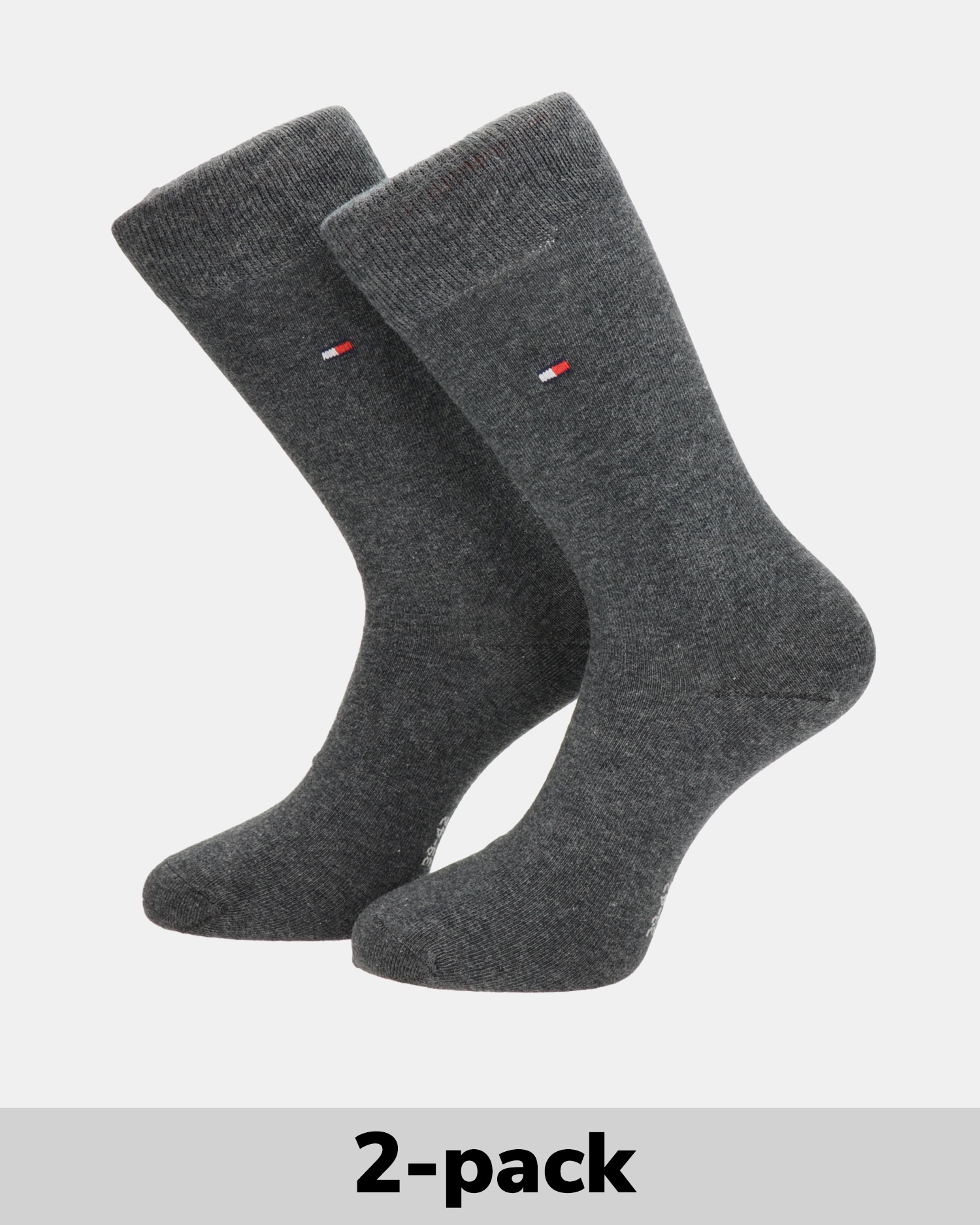 Tommy Hilfiger 2-Pack Hoge sokken Sokken  - grijs