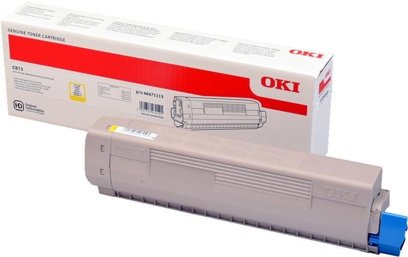 Toner 46471113 Yellow<br>Toner, Yellow