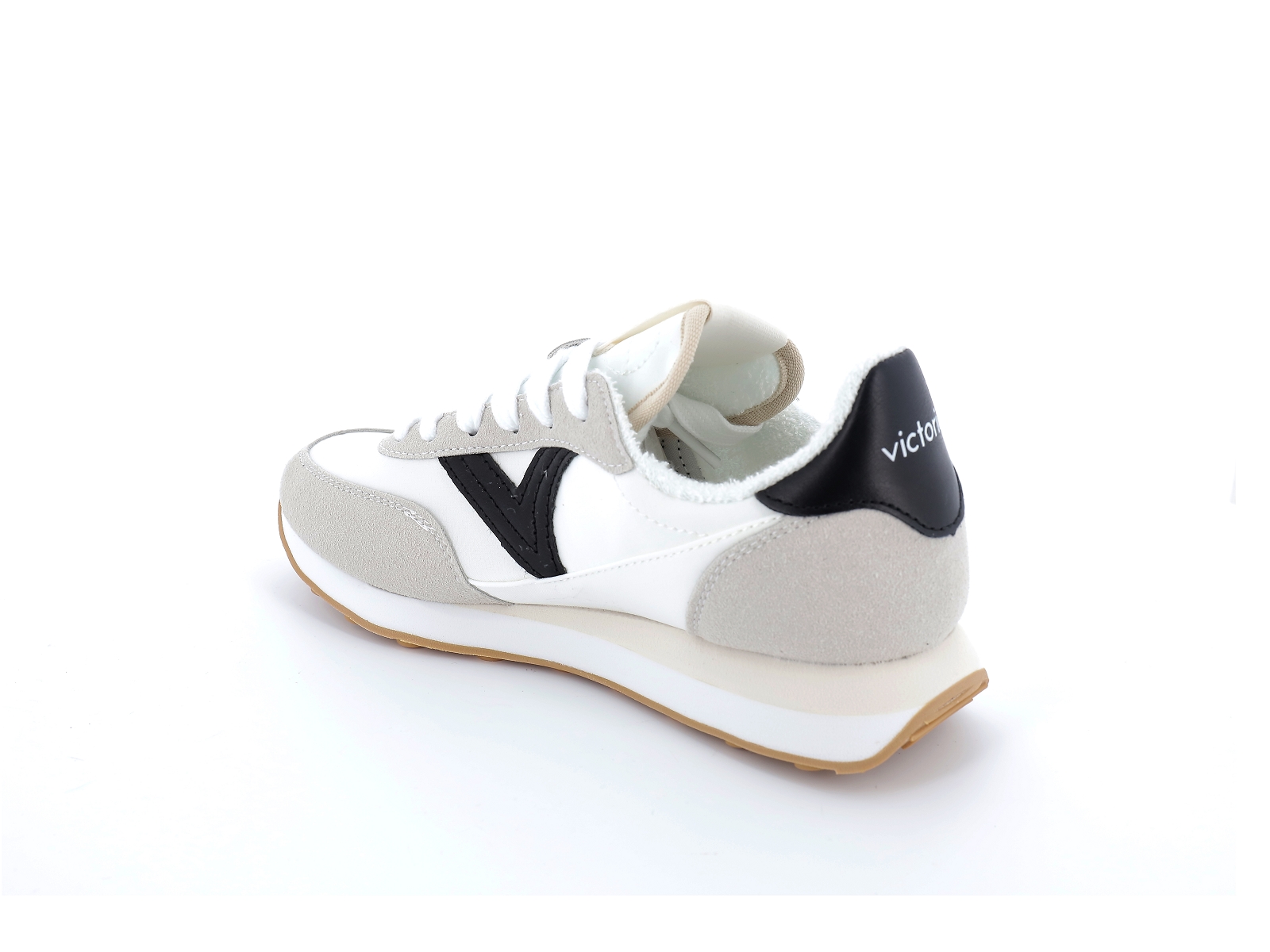Victoria-1138100 Matières combinées Blanc Noir