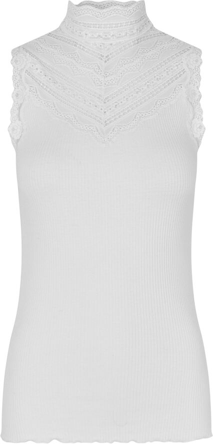 Rosemunde Silk top w/ lace Hvid