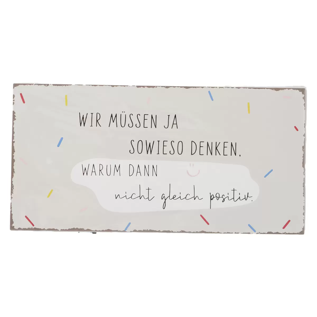 Dekoschild Wunderbar blau,grau,grün