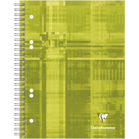 Cahier spirale Clairefontaine Bind'o block A5+ 16 x 21 cm perforé petits carreaux 180 pages