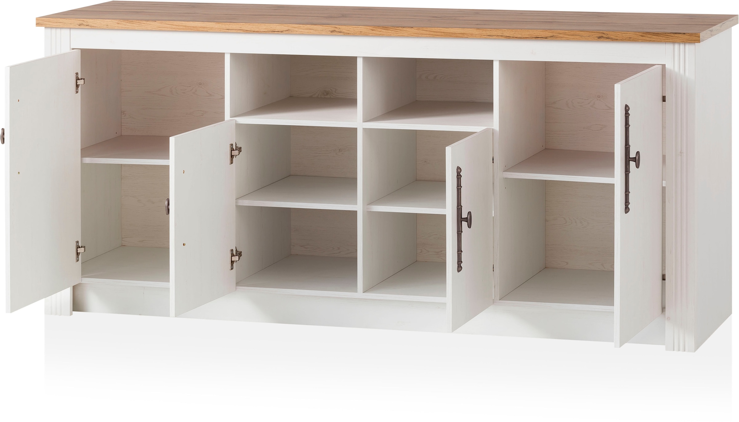 KOCHSTATION Spülenschrank »KS-Westminster« im romantischen Landhausstil, Breite 204 cm, exclusiv by Otto