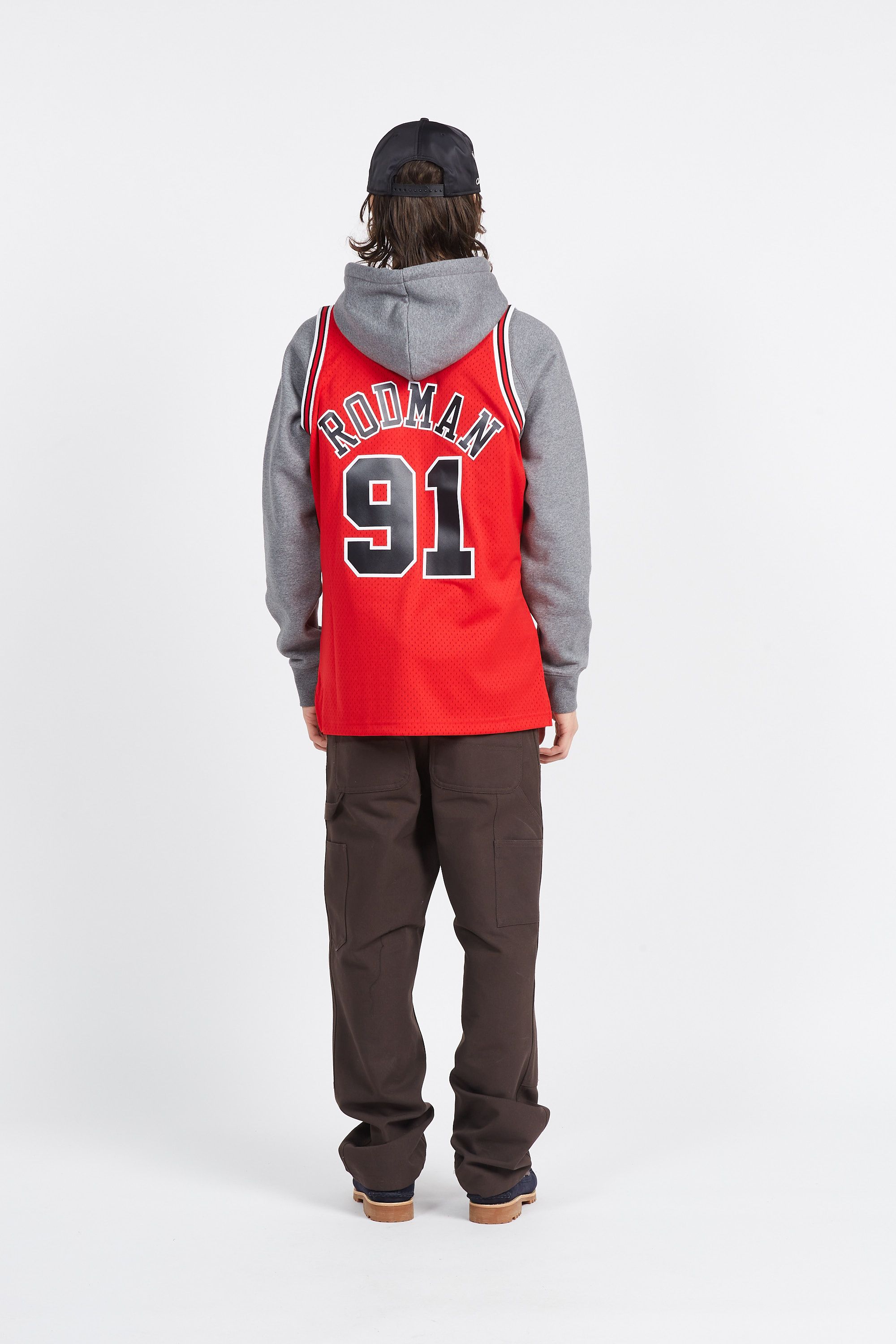 MITCHELL & NESS Débardeur  CHICAGO BULLS - DENIS RODMAN Rouge