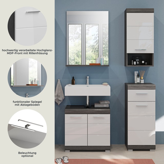 INOSIGN Badmöbel-Set »Siena, 4 teilig, bestehend aus:« Set, TOPSELLER!, 4 Stk. tlg.