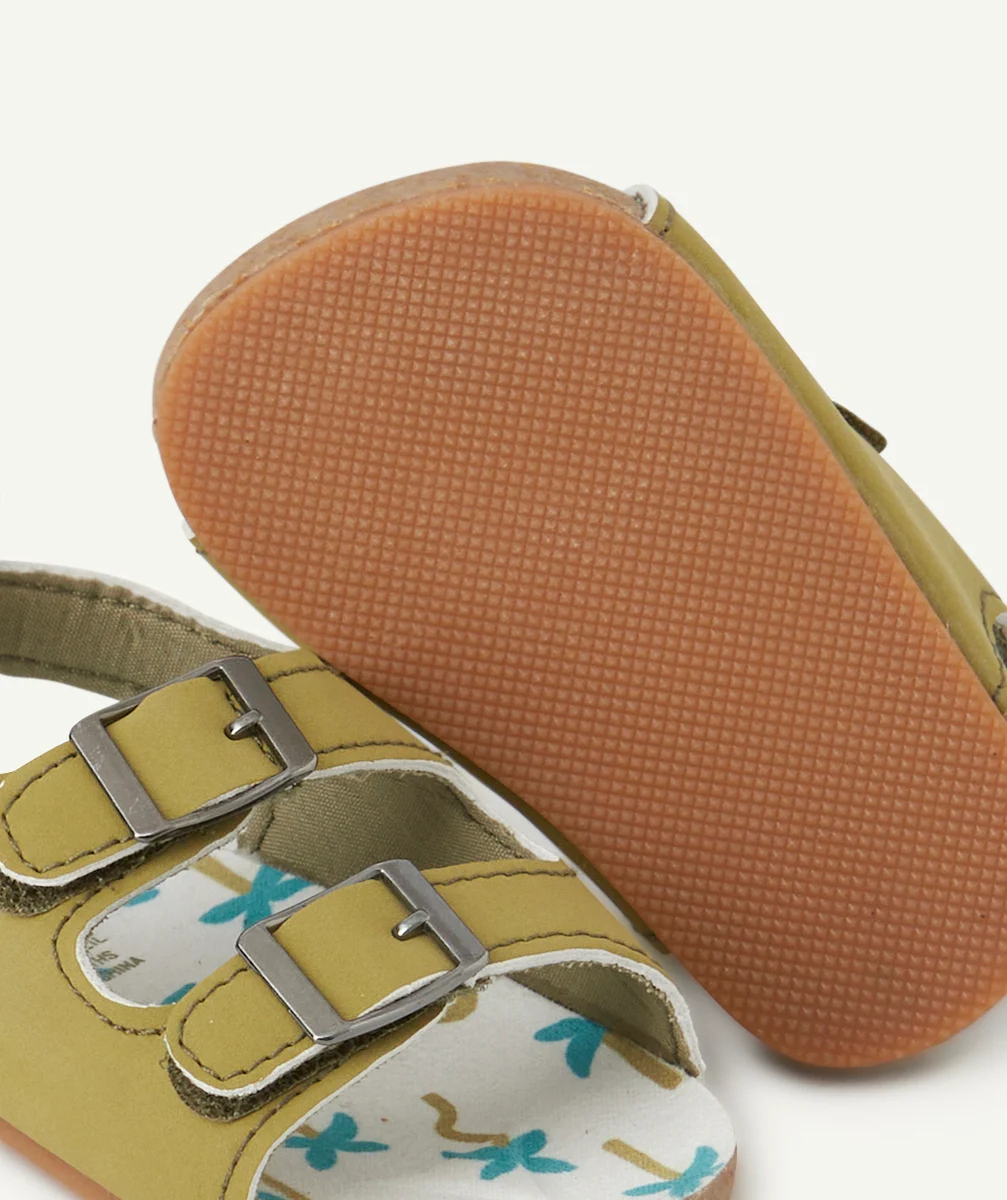 sandales bébé garçon à scratch vertes