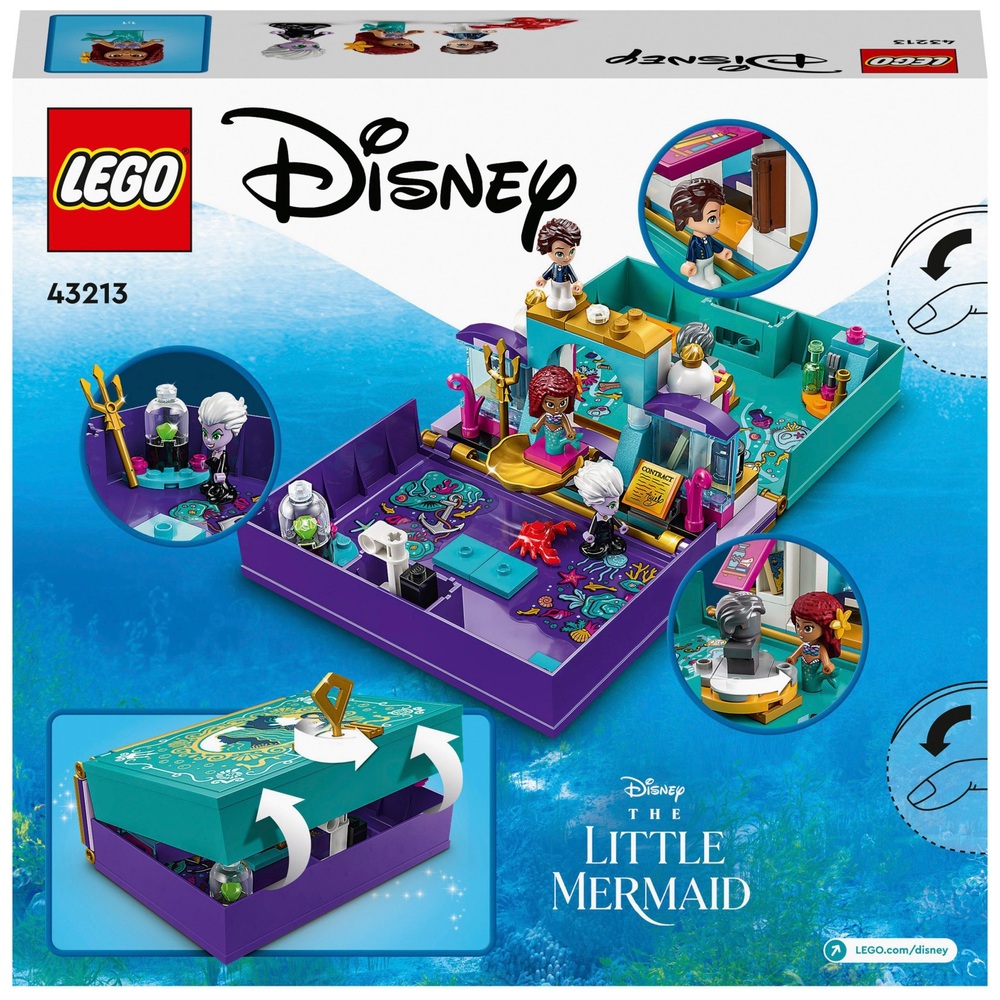 LEGO 43213 Das kleine Meerjungfrauen-Bilderbuch Ariel Spielzeug