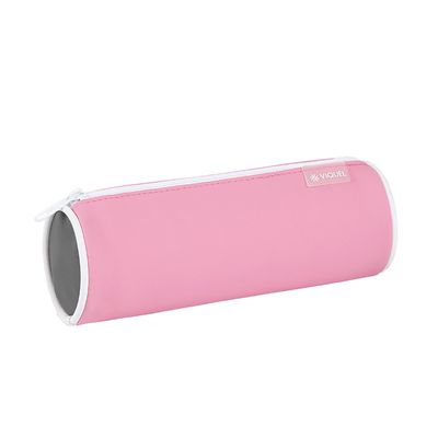 Trousse ronde Rubber - 1 compartiment - 4 coloris disponibles - Viquel