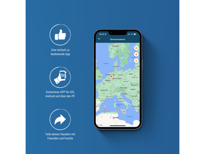 trackilive GPS Tracker EverFind für Wohnwagen Tracker