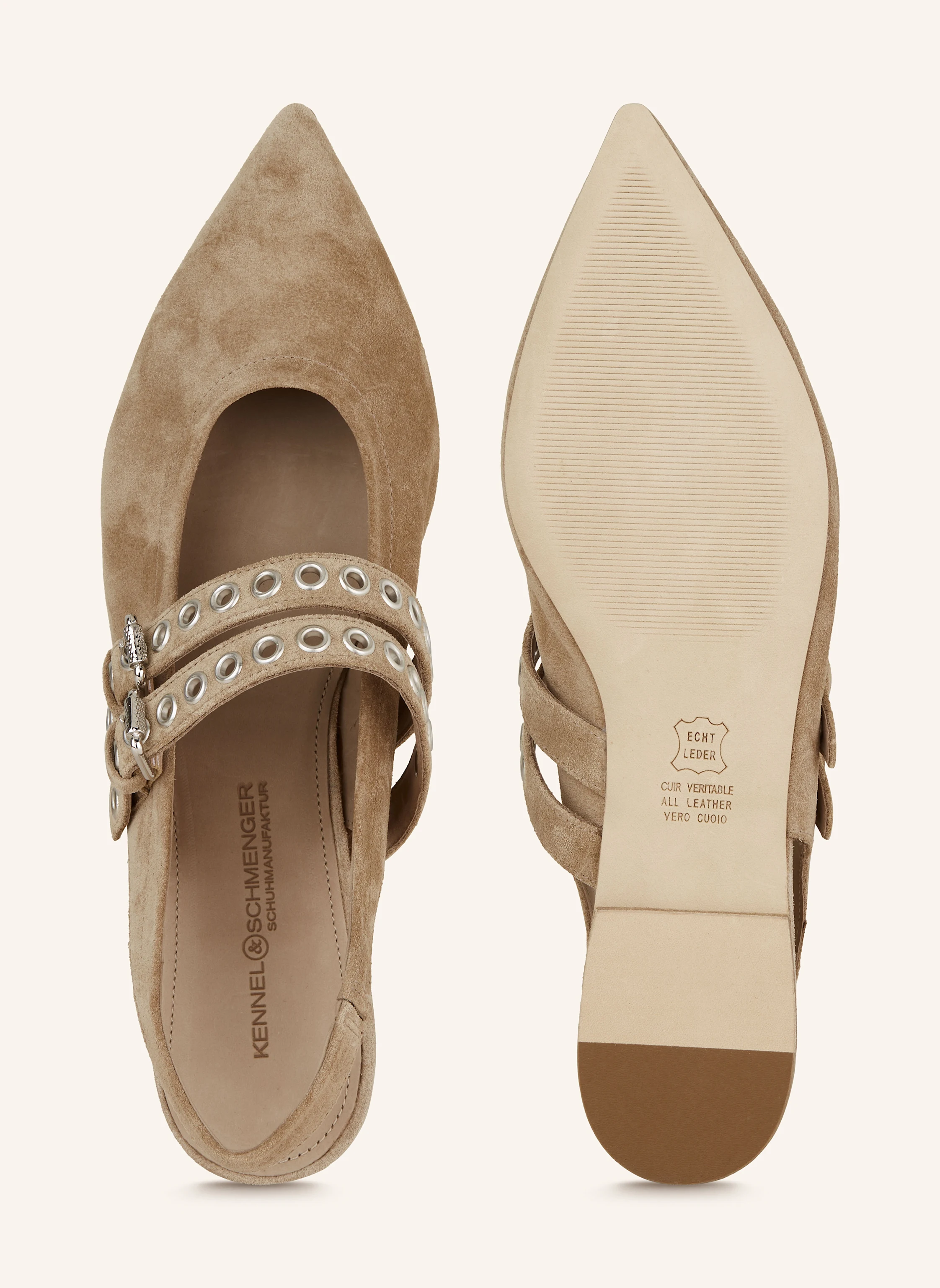 KENNEL & SCHMENGER Slingballerinas GRETA mit Nieten