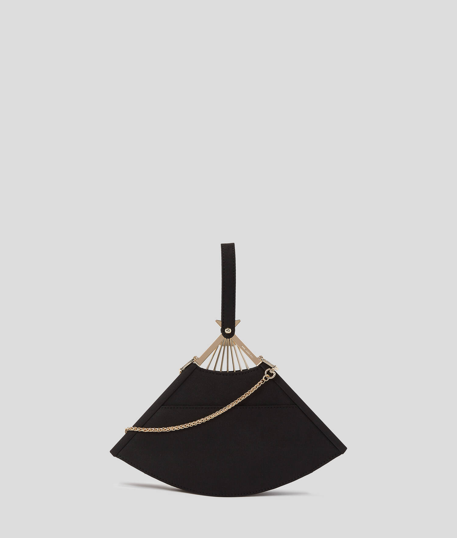 POCHETTE ÉVENTAIL KL STUDIO - Noir/Or