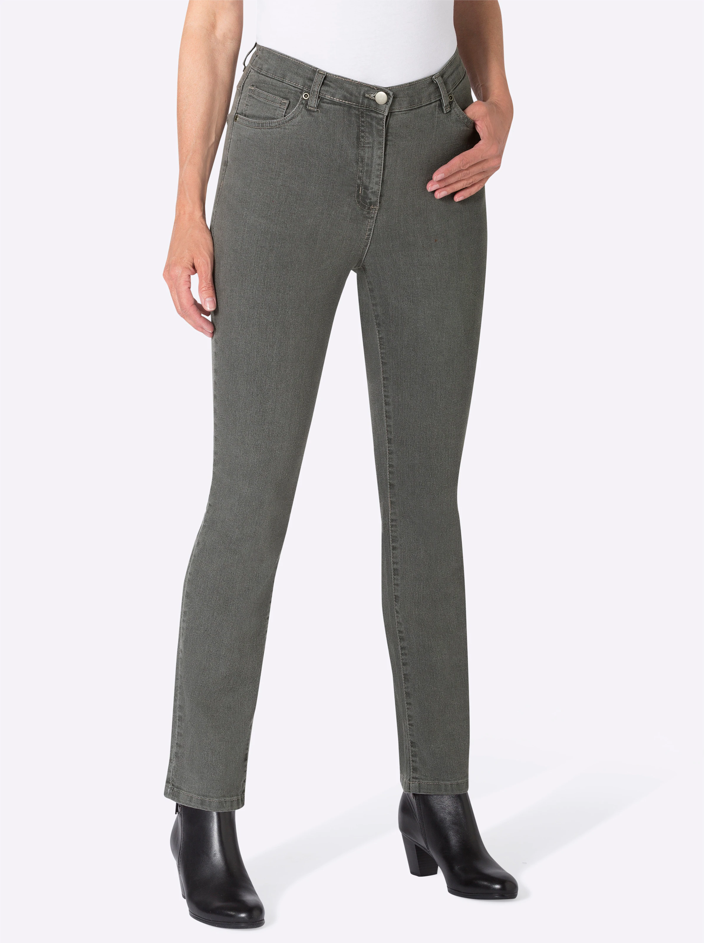 5-Pocket-Jeans in grey-denim