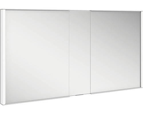 KEUCO Royal Match spiegelkast 130 x 15 x 70 cm zilver 2-deurs LED IP 20 inbouw