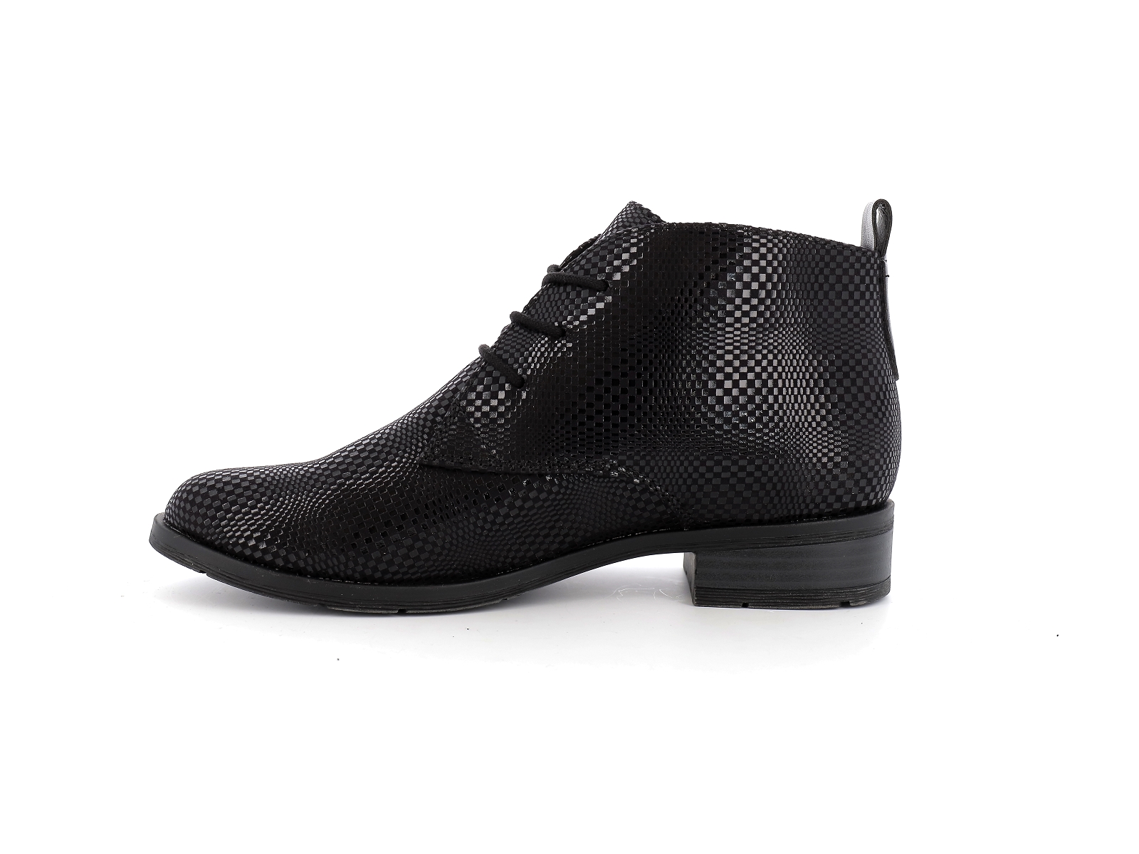 Marco tozzi-25101 Matières combinées Velours Noir