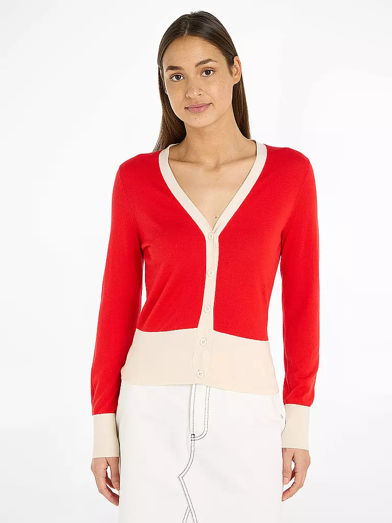 TOMMY HILFIGER Cardigan rot