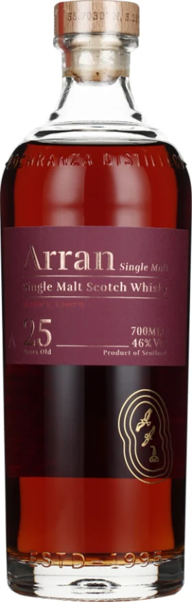 ARRAN 25 YEARS SINGLE MALT 70CL