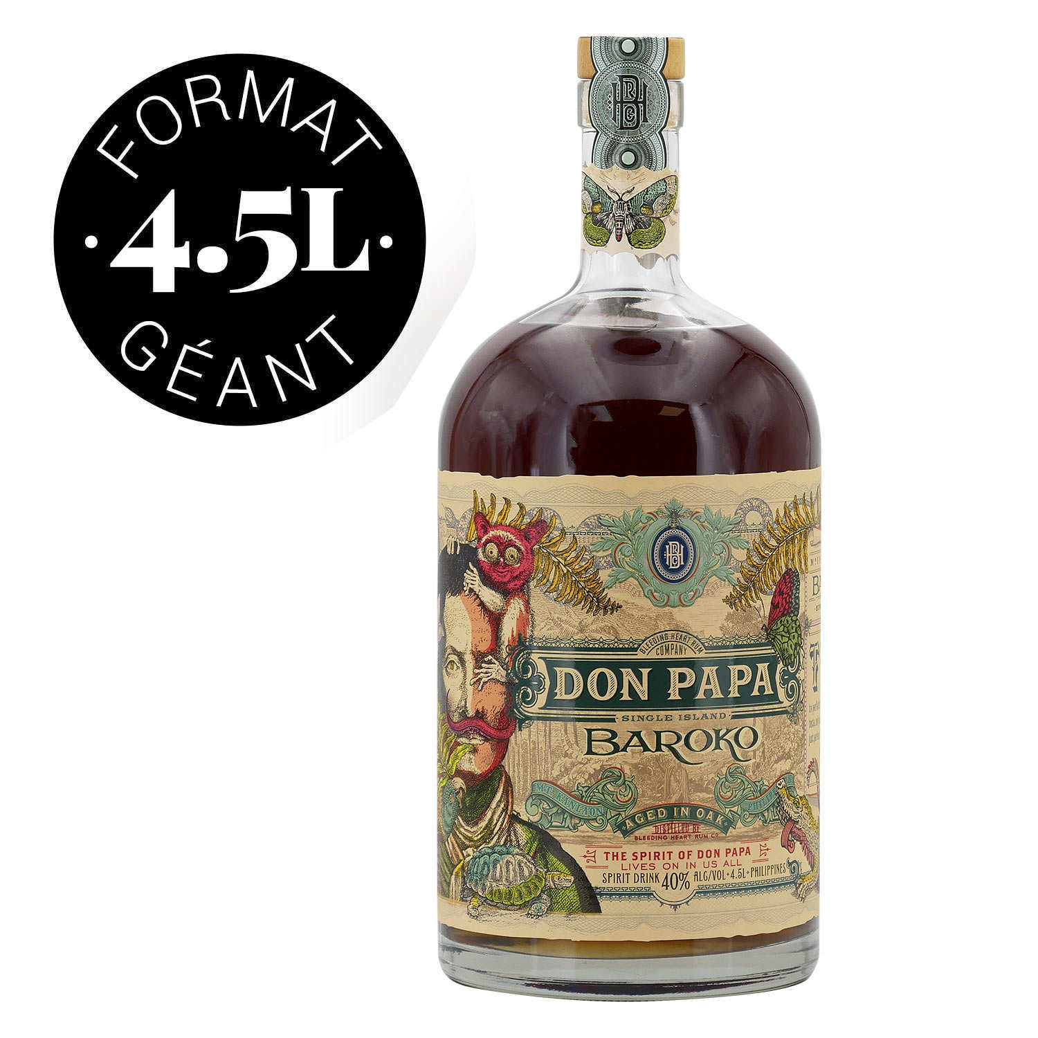 Don Papa Baroko 40% - Format géant 4.5L