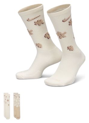 Chaussettes (2 paires) Nike Everyday Plus Beige