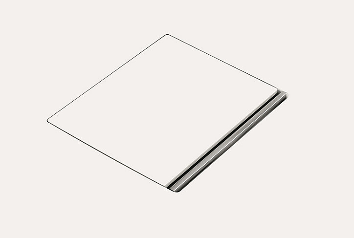 Receveur de douche 100 x 100 x 4 cm, Quaryl, marbre blanc, Villeroy & Boch Squaro Infinity