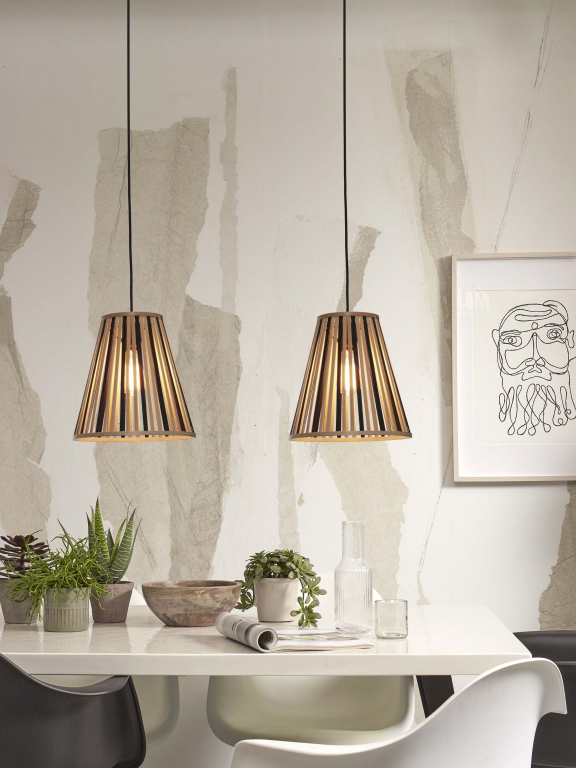 Good&Mojo Merapi hanglamp Ø30 cone small naturel