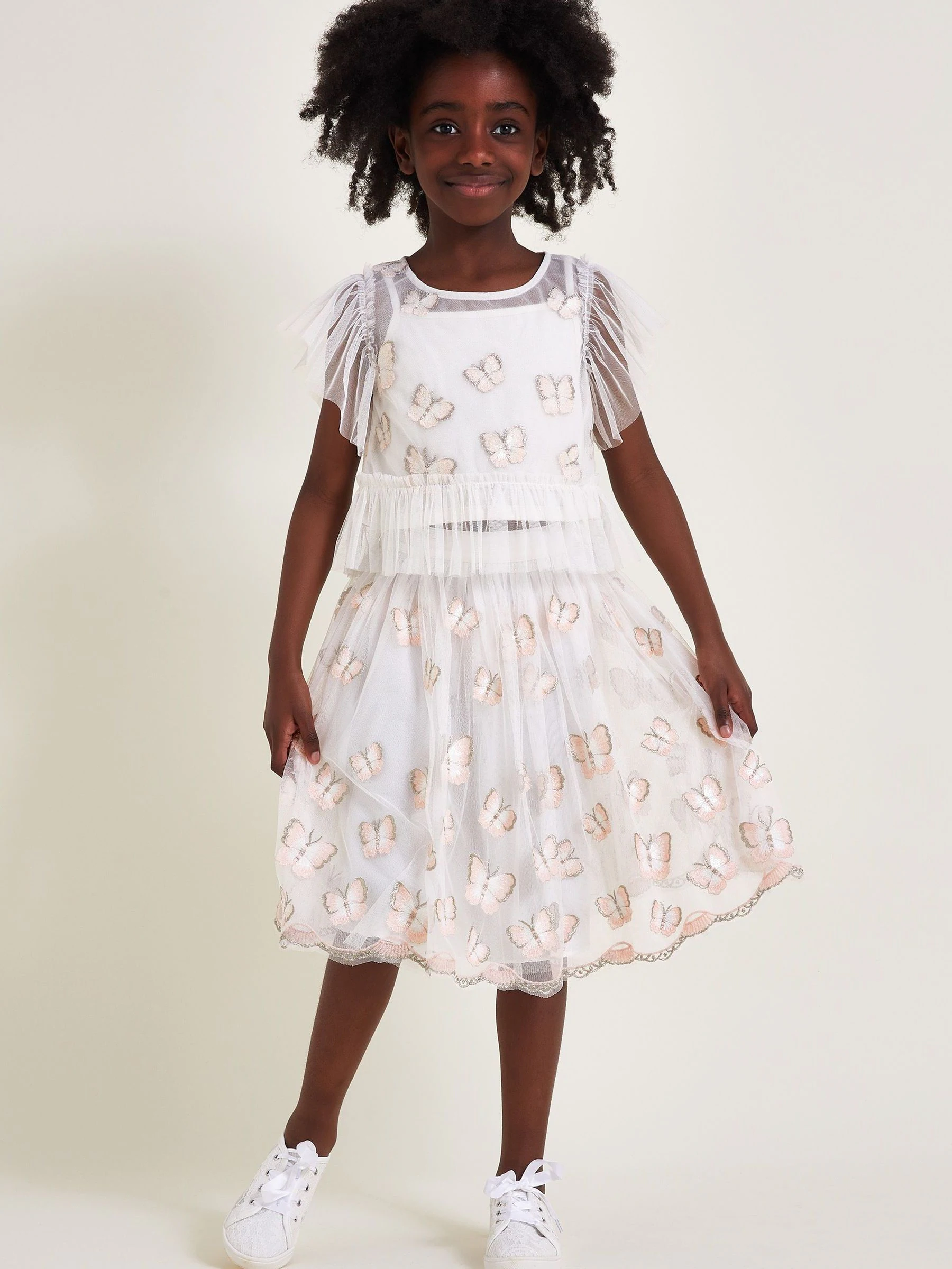 Monsoon Set met rok en top met vlinderversiering