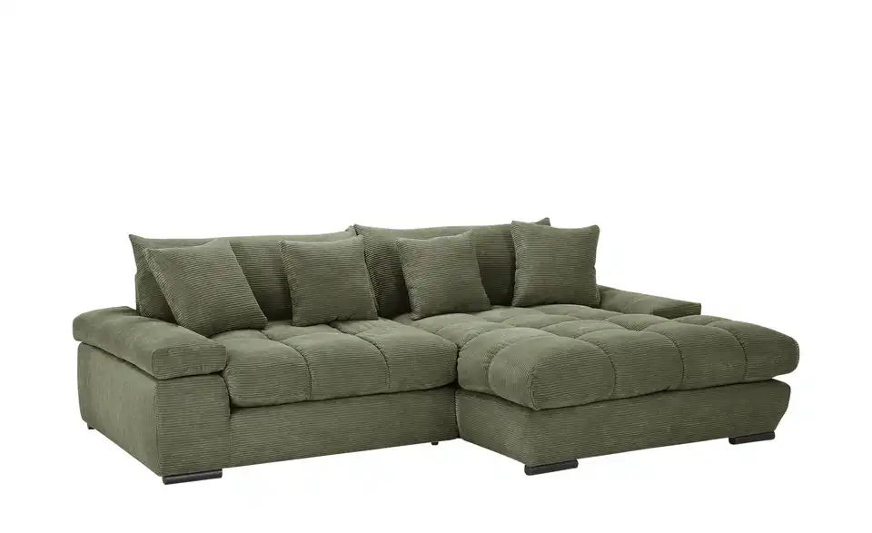 Ecksofa Hella rechts Grün