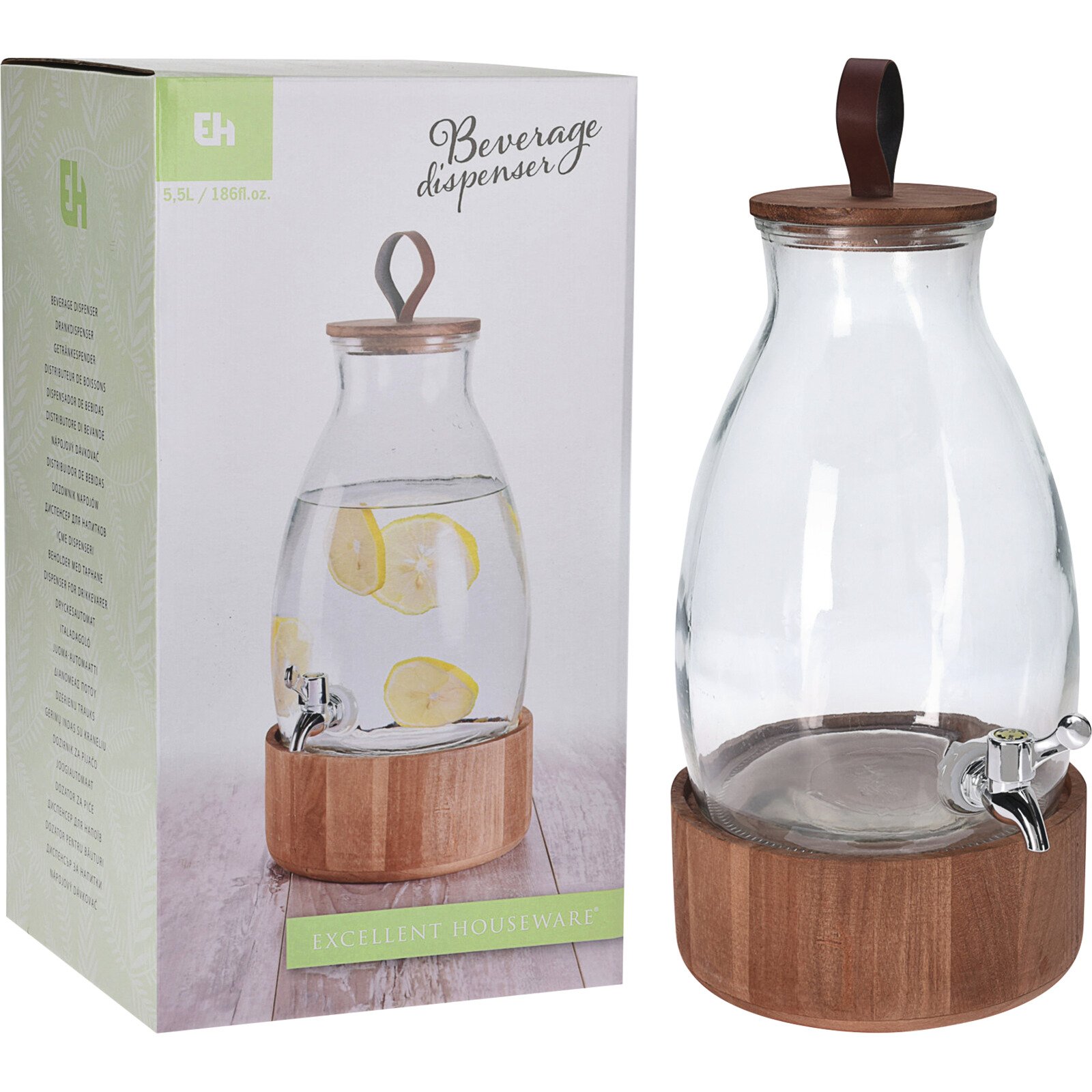 Getränkespender aus Glas 5.5l