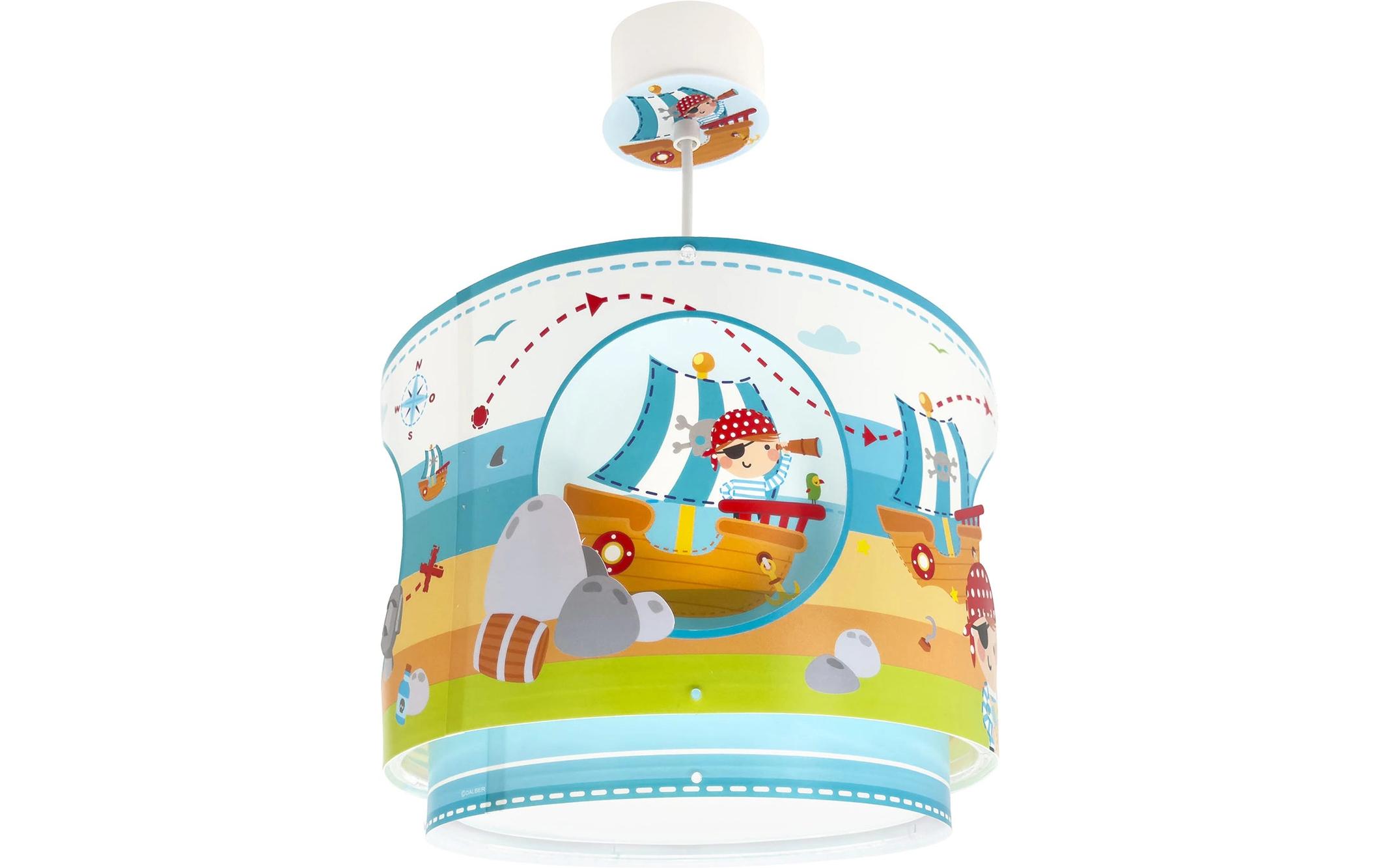Hängelampe Pirate IslandKinderlampe mit Piraten
