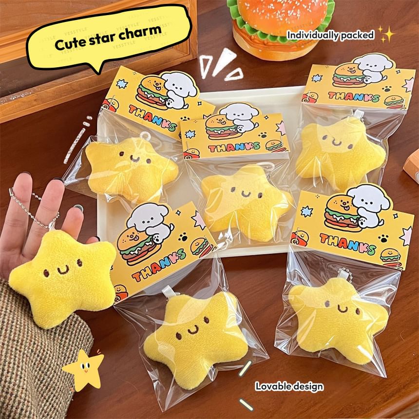 Bohod - Star Chenille Bag Charm-sleutelhanger