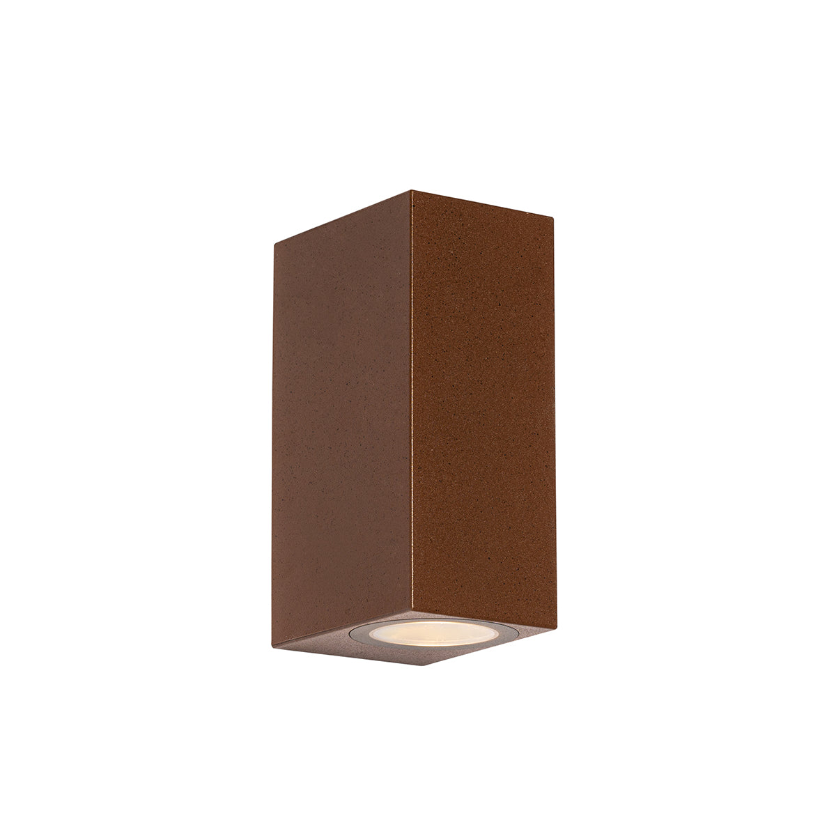 QAZQA Moderne buiten wandlamp roestbruin kunststof 2-lichts - Baleno