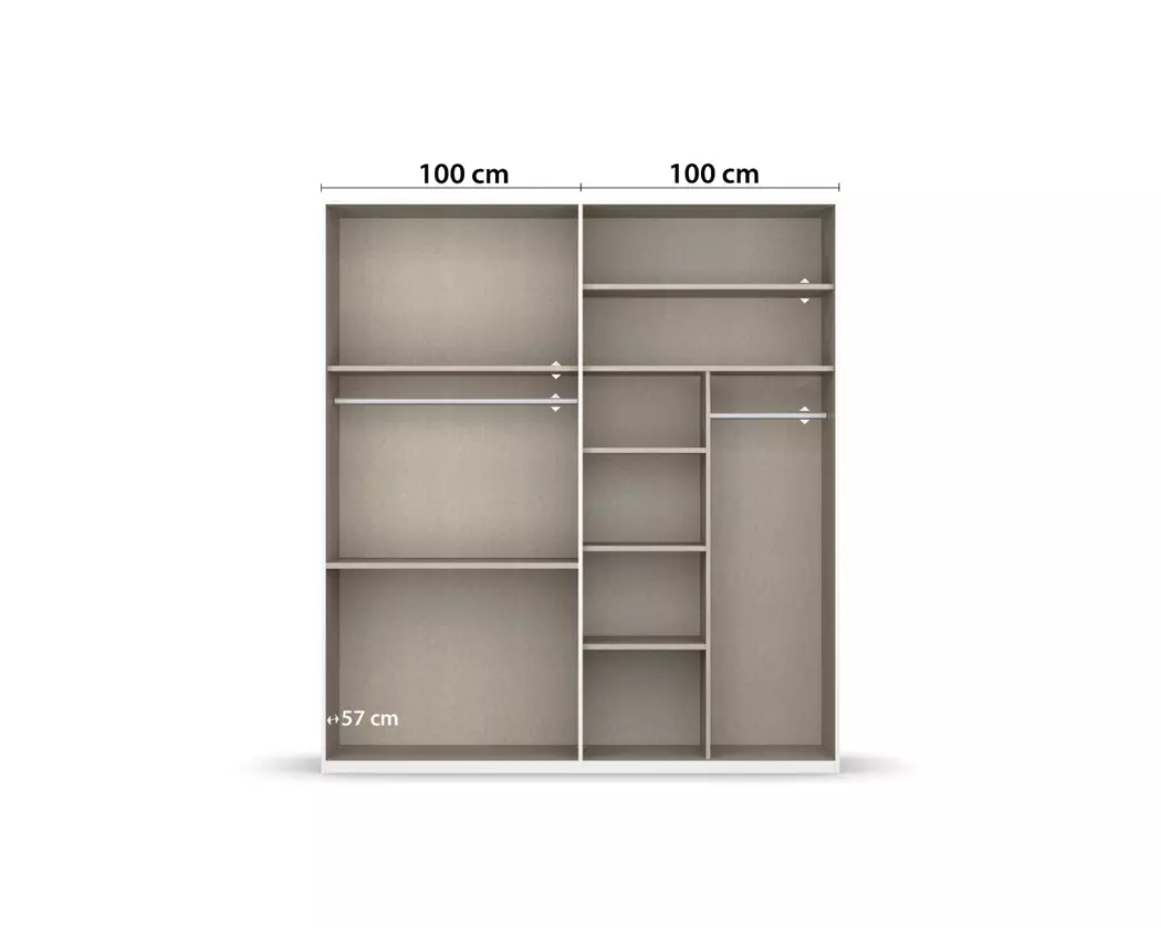 Kleiderschrank Montclar 201 x 223 cm