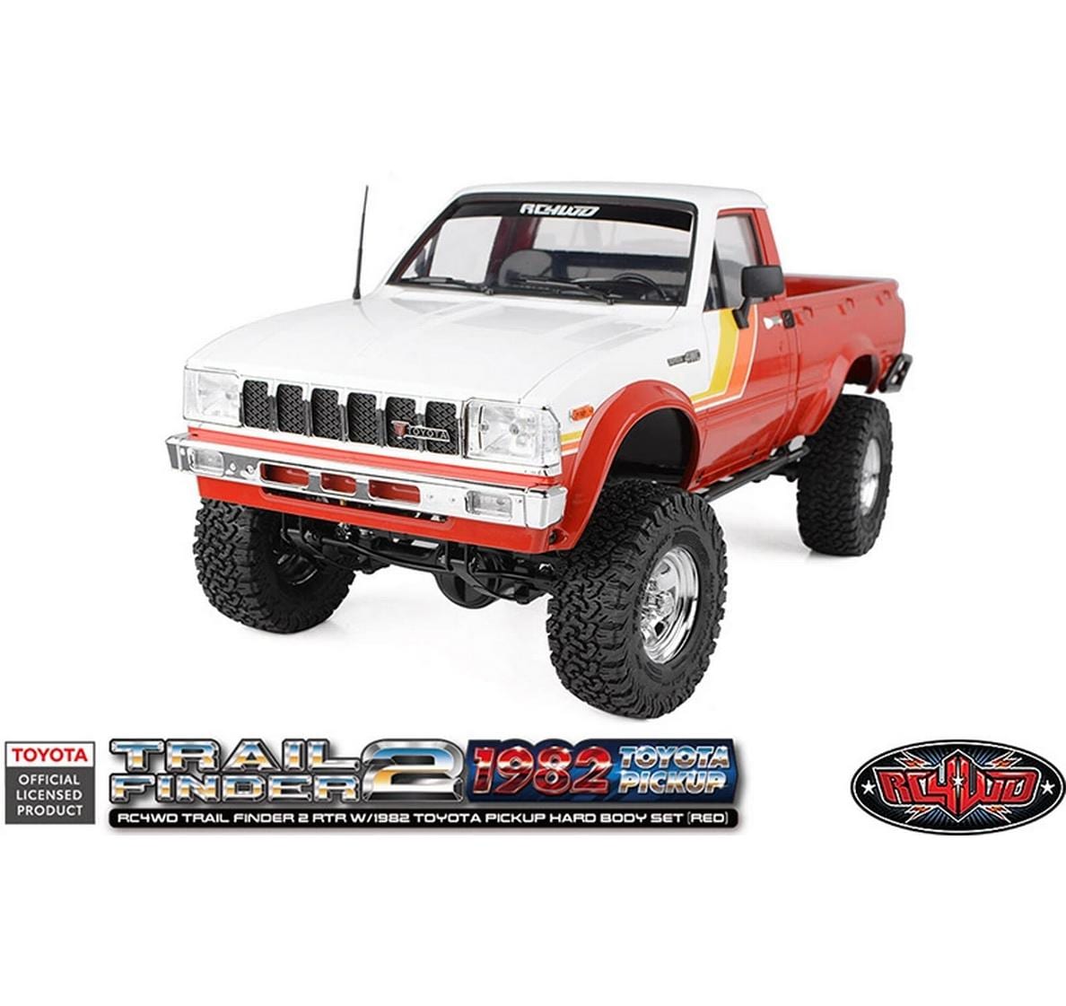 Scale Crawler Trail Finder 2 1982 Toyota, RTR, 1:10, Rot<br>1982 Toyota Pickup mit fester Karosserie