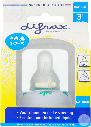Difrax Bague De Serrage 1-2-3 Natural 1 Pièce (713)