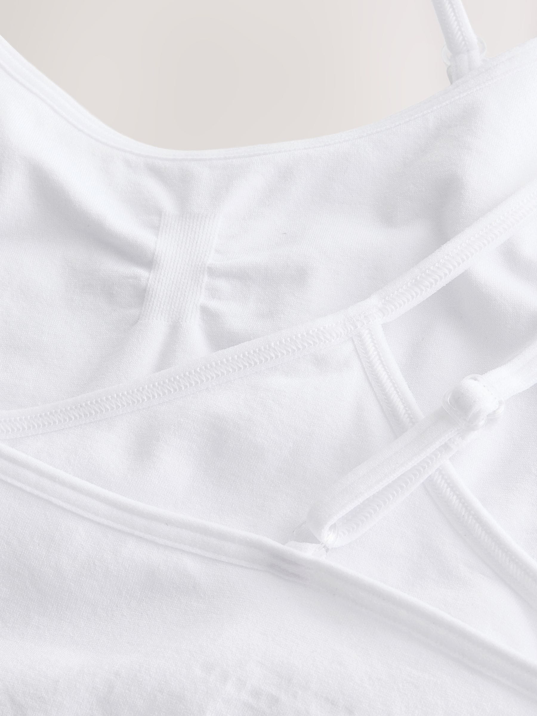 Wit - Naadloze Cropped Tops 2 Pack (7-16jr)