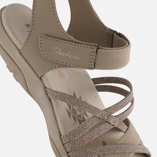 Skechers Reggae Slim Sandalen beige Textiel
