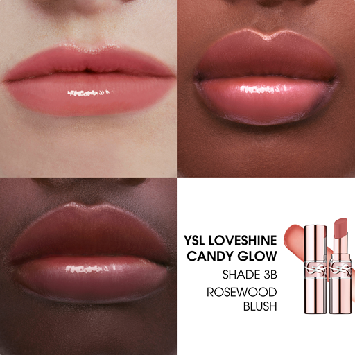 Yves Saint Laurent Loveshine Candy Glow Tinted Lip Balm, 3B Rosewood Blush