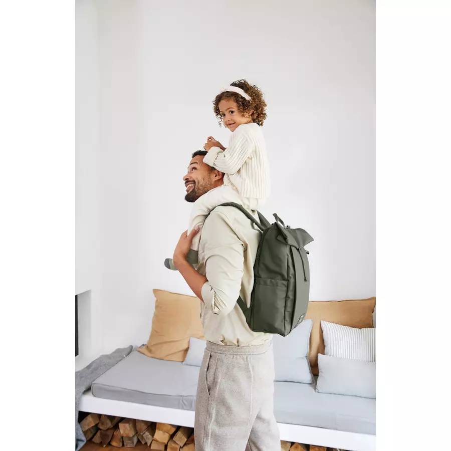 LÄSSIG Wickelrucksack Rolltop Up Backpack olive