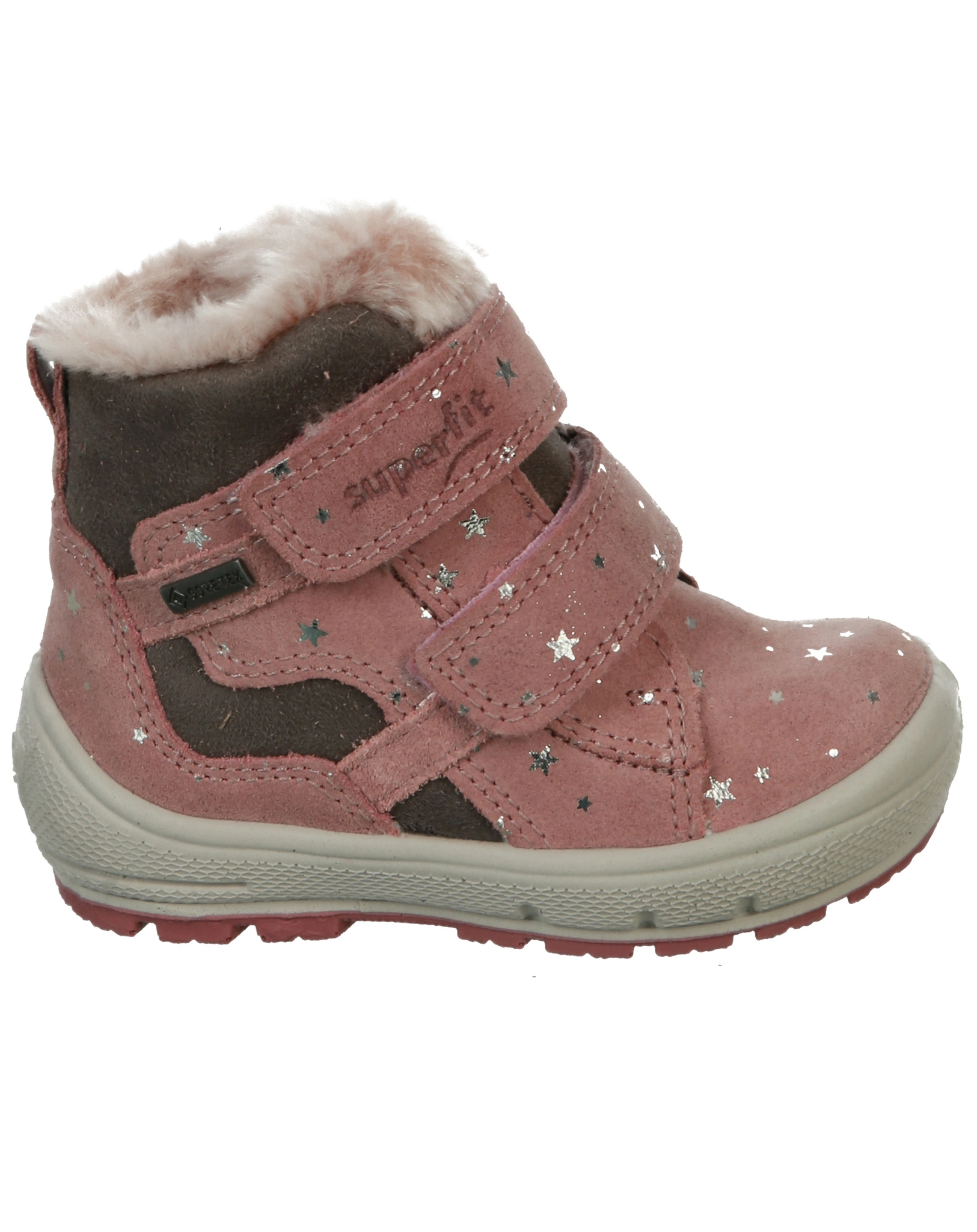 Klett-Boots GROOVY - STARS in rosa/grau
