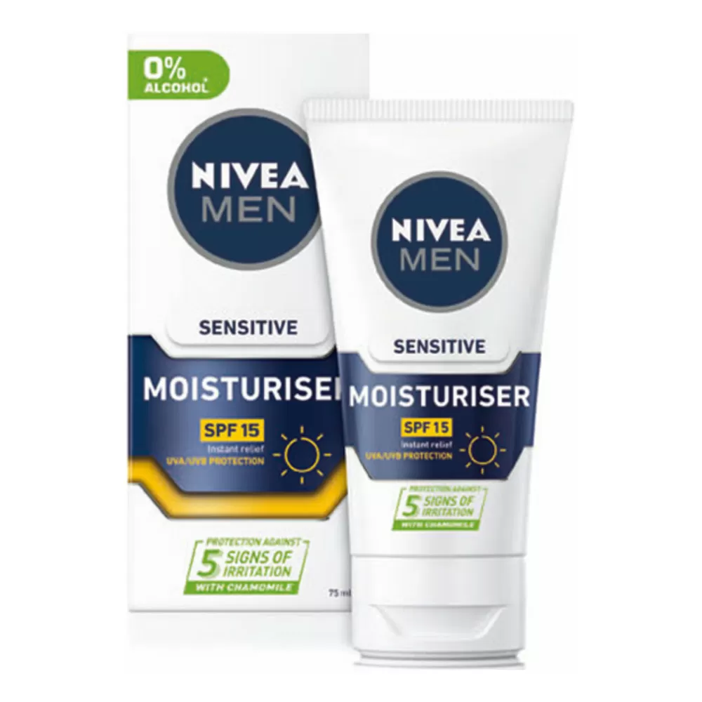 Nivea Men Sensitive Face Cream SPF15 - 75 ml.