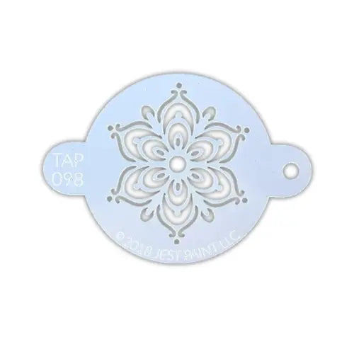Face Painting Stencil Full Henna Fancy Flower