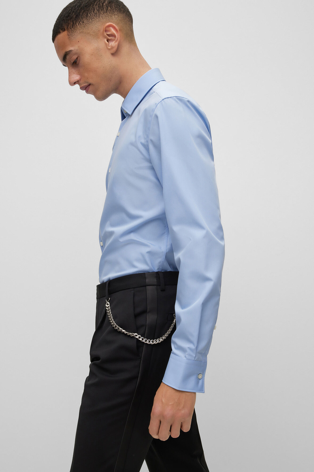 Camisa social - azul índigo