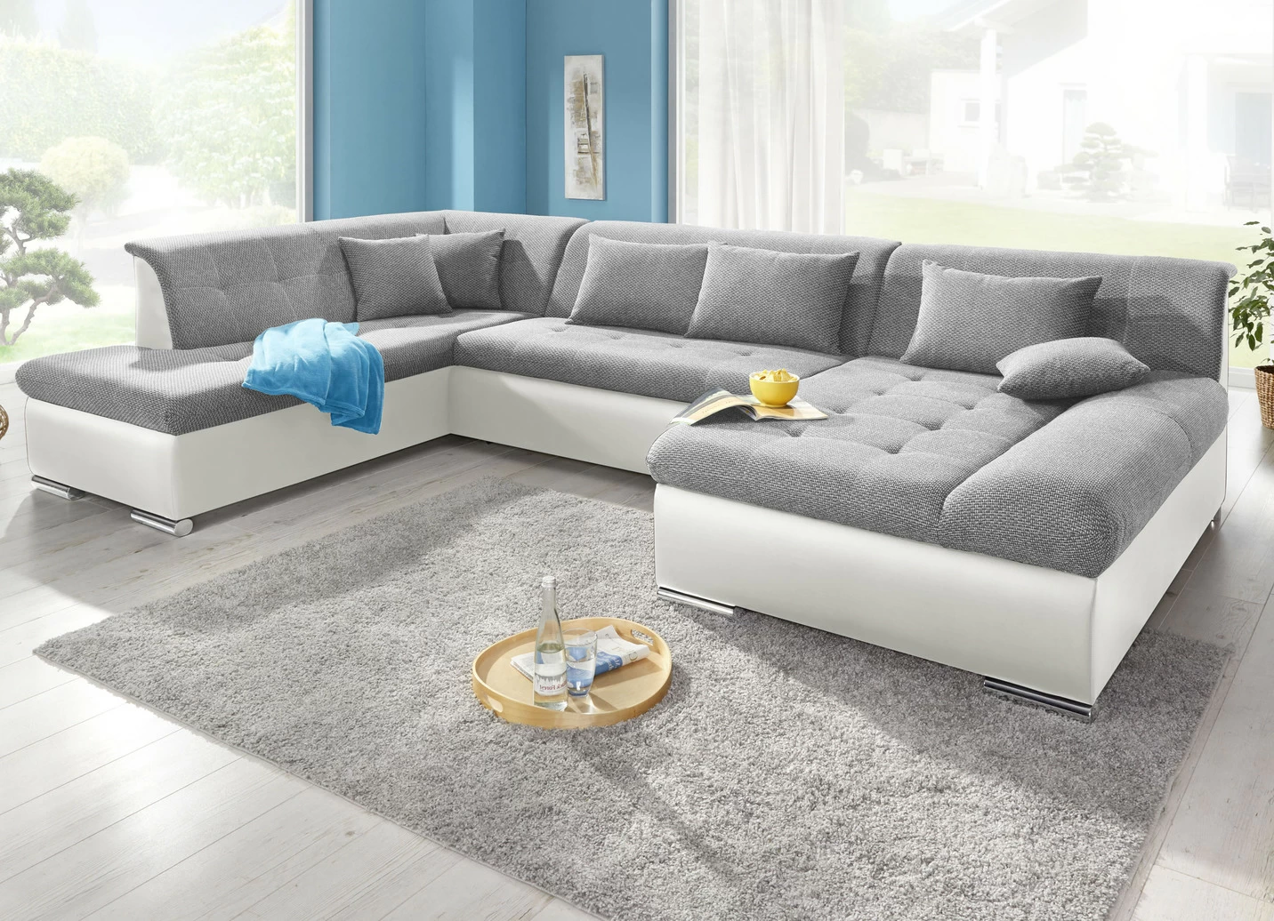 Wohnlandschaft mit Bettfunktion