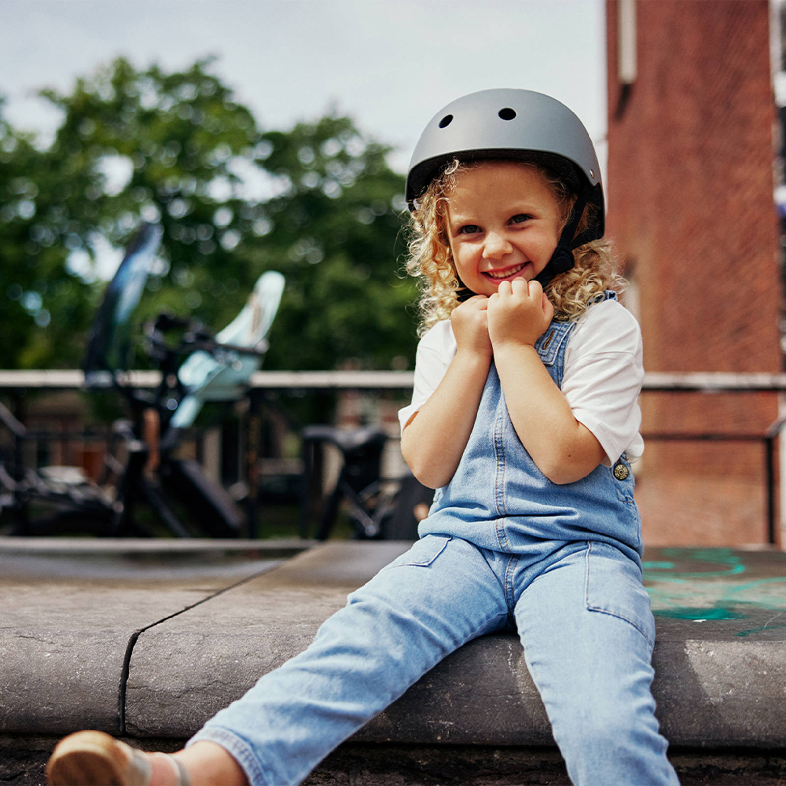 Urban Iki kinder fietshelm M (50-54 cm) - Ishikoro Grey