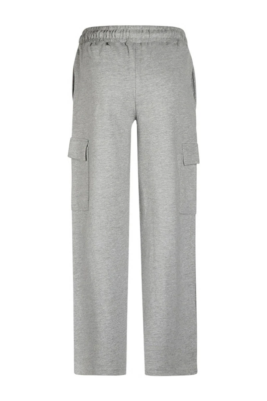 No Way Monday wide leg cargo broek grijs melange