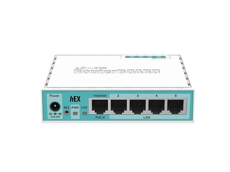 MikroTik Router RB750GR3, hEX Ethernet-Router mit fünf Gigabit-Ports