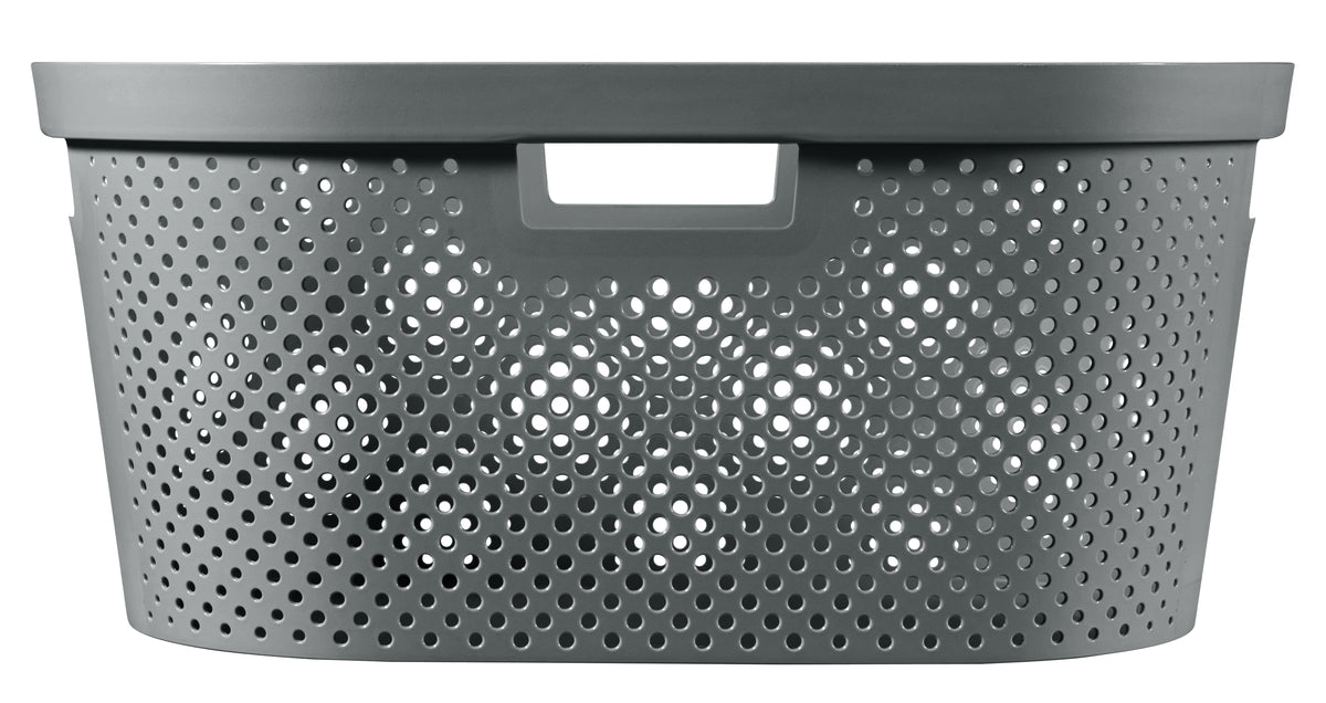 Curver Infinity Recycled Wasmand - 40L - 2 stuks - Grijs