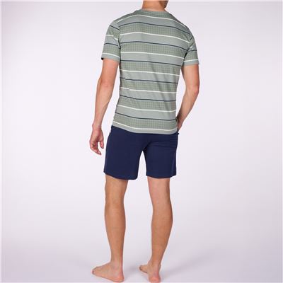 Pyjama short homme haut rayé - DANIEL HECHTER