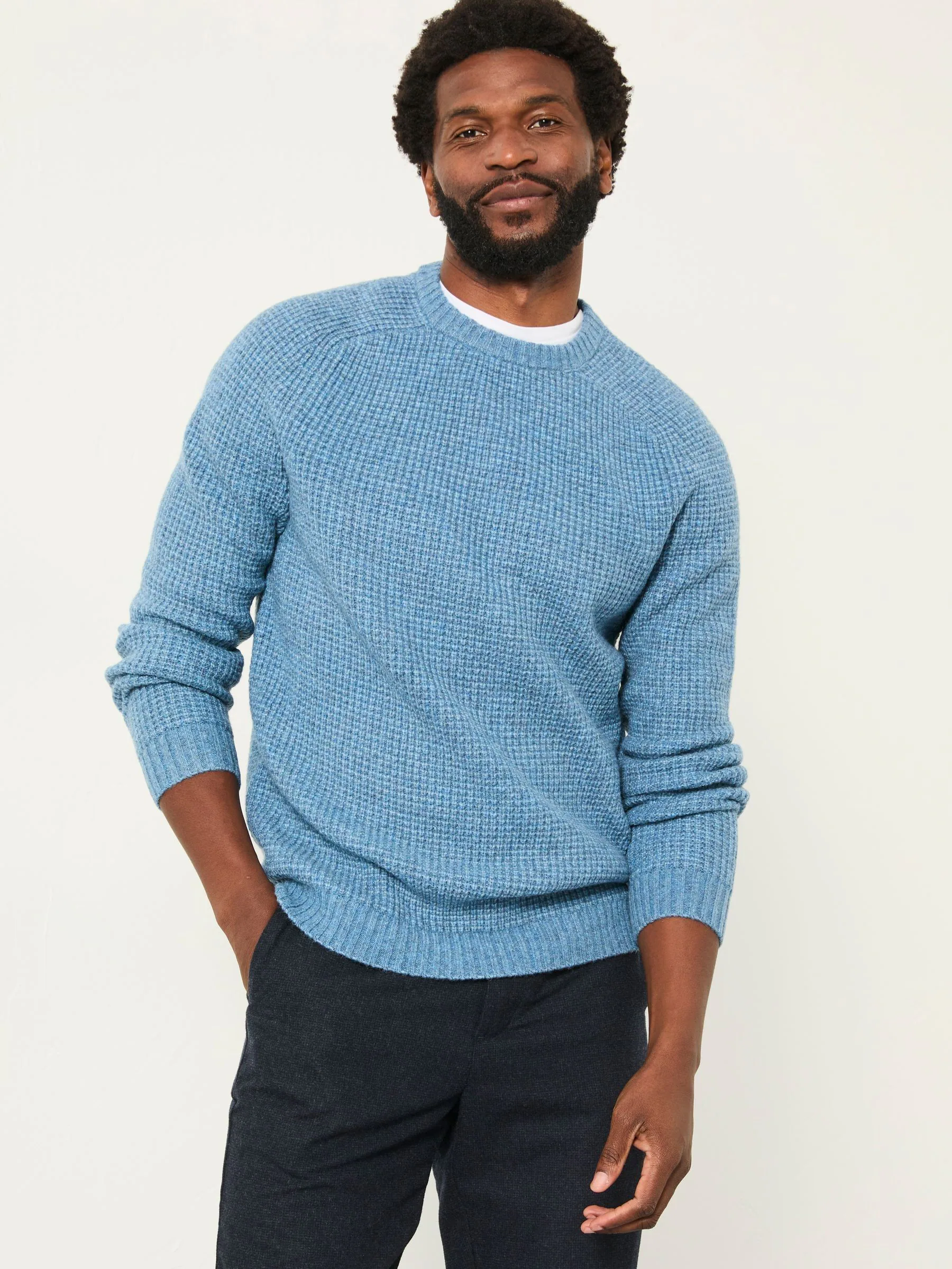 Lichtblauw vintage - FatFace Crew Neck Knitted Jumper
