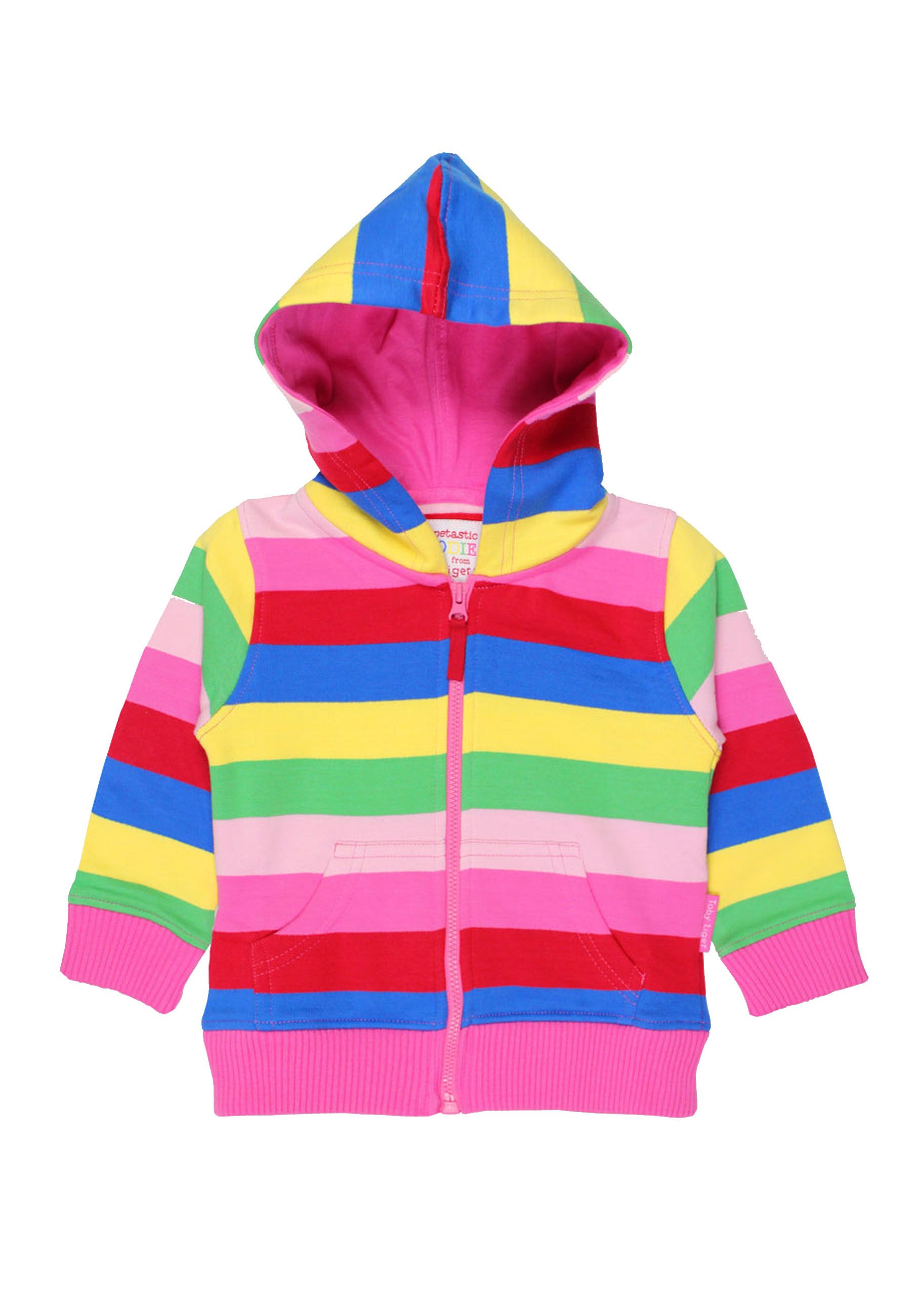 Toby Tiger Kapuzenpullover mit Blockstreifen